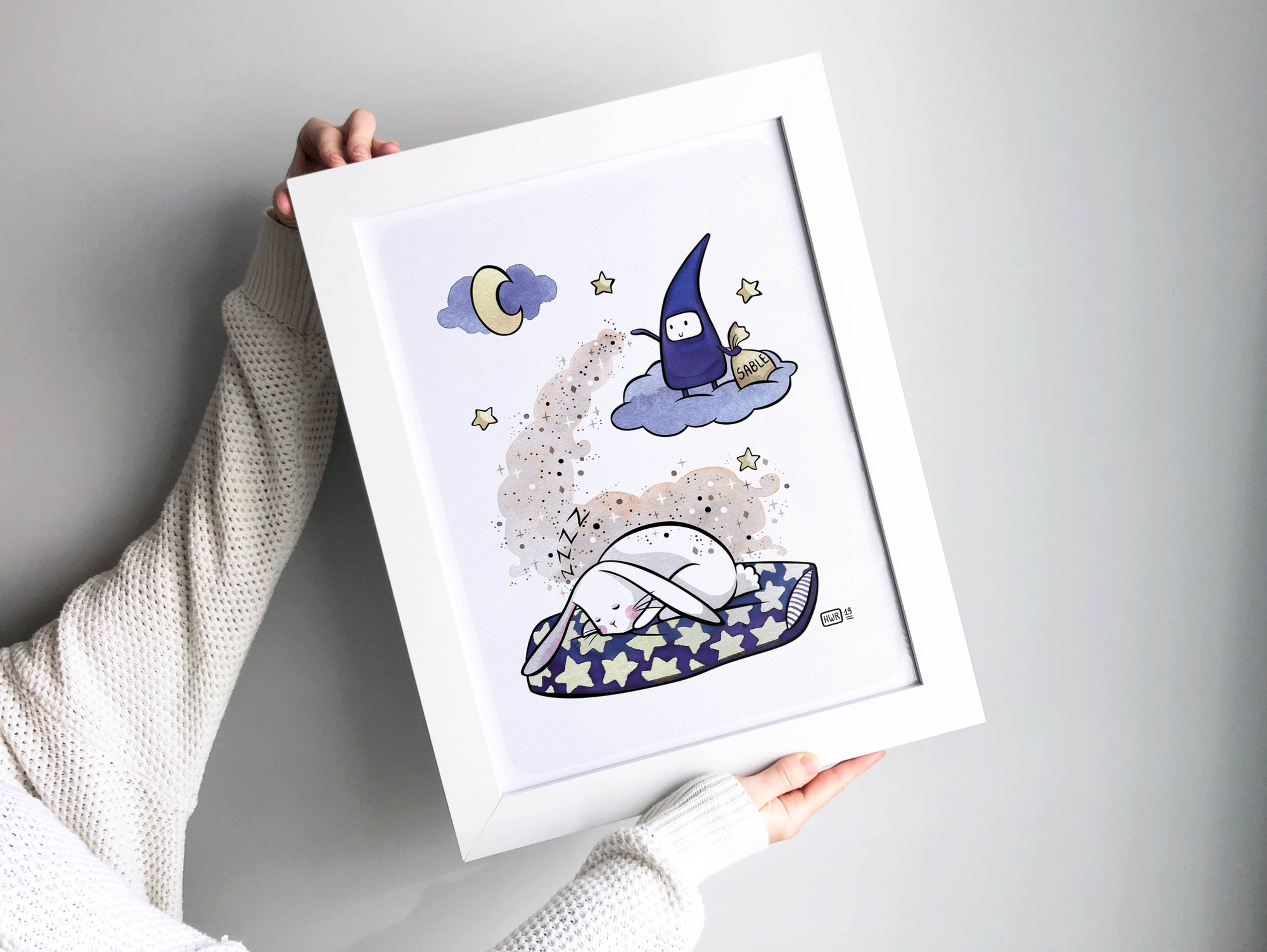 Illustration " Marchand de sable " - Formats A6, A4 et A3