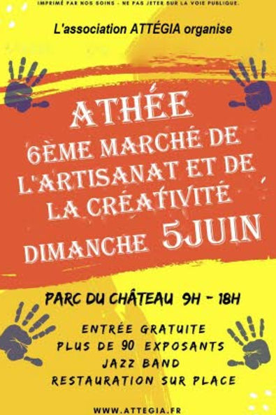 Affiche pour le marché créateur de Athée