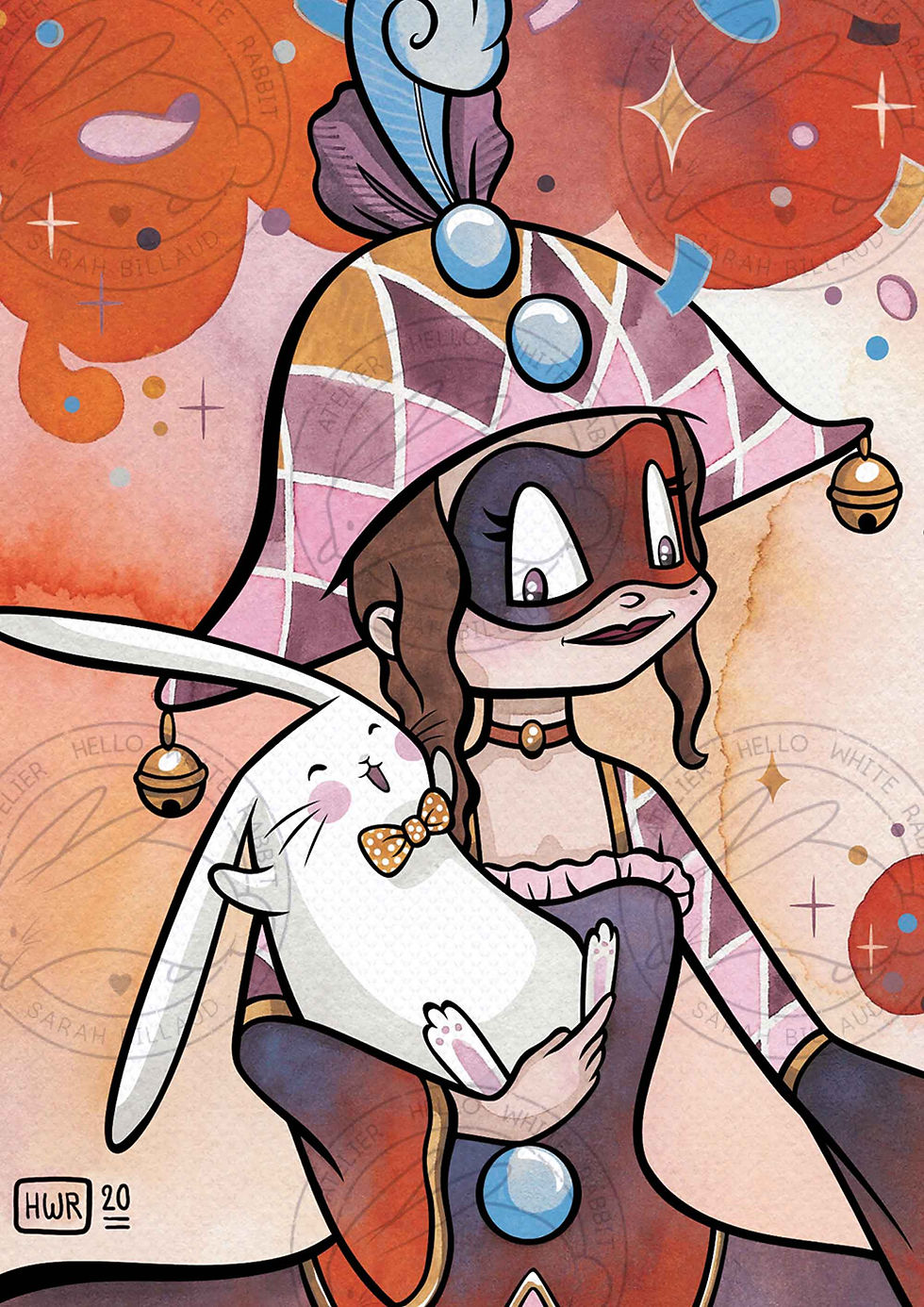 Miniature : Illustration " Carnaval " - Formats A6, A4 et A3