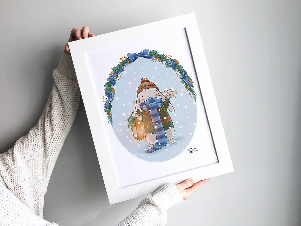 Miniature : Illustration " Lapin " - Formats A6 et A4