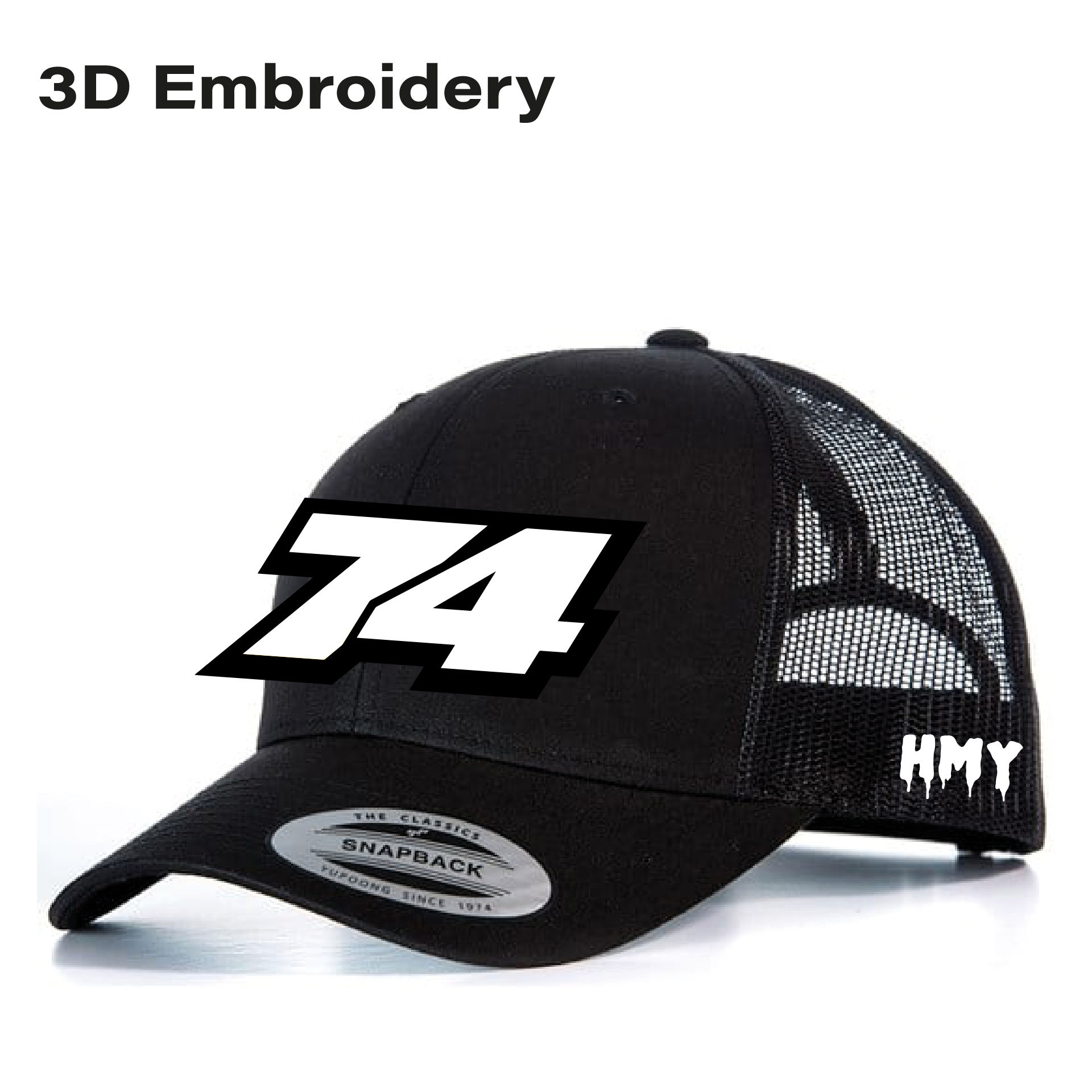 74 B&W 3D Trucker Cap