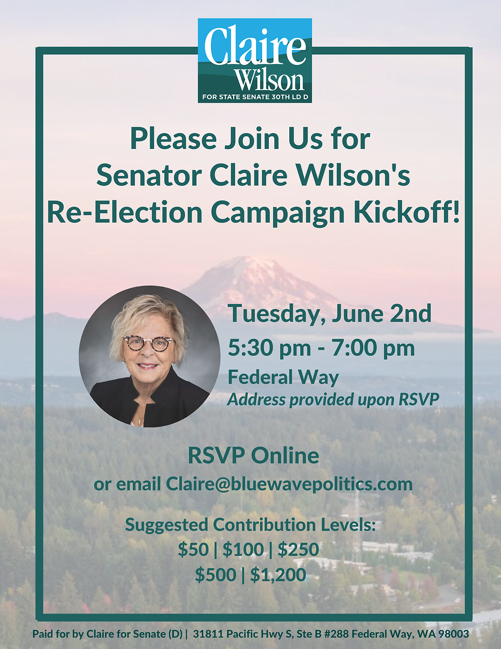 Claire Wilson Re-Election Campaign Kickoff!
