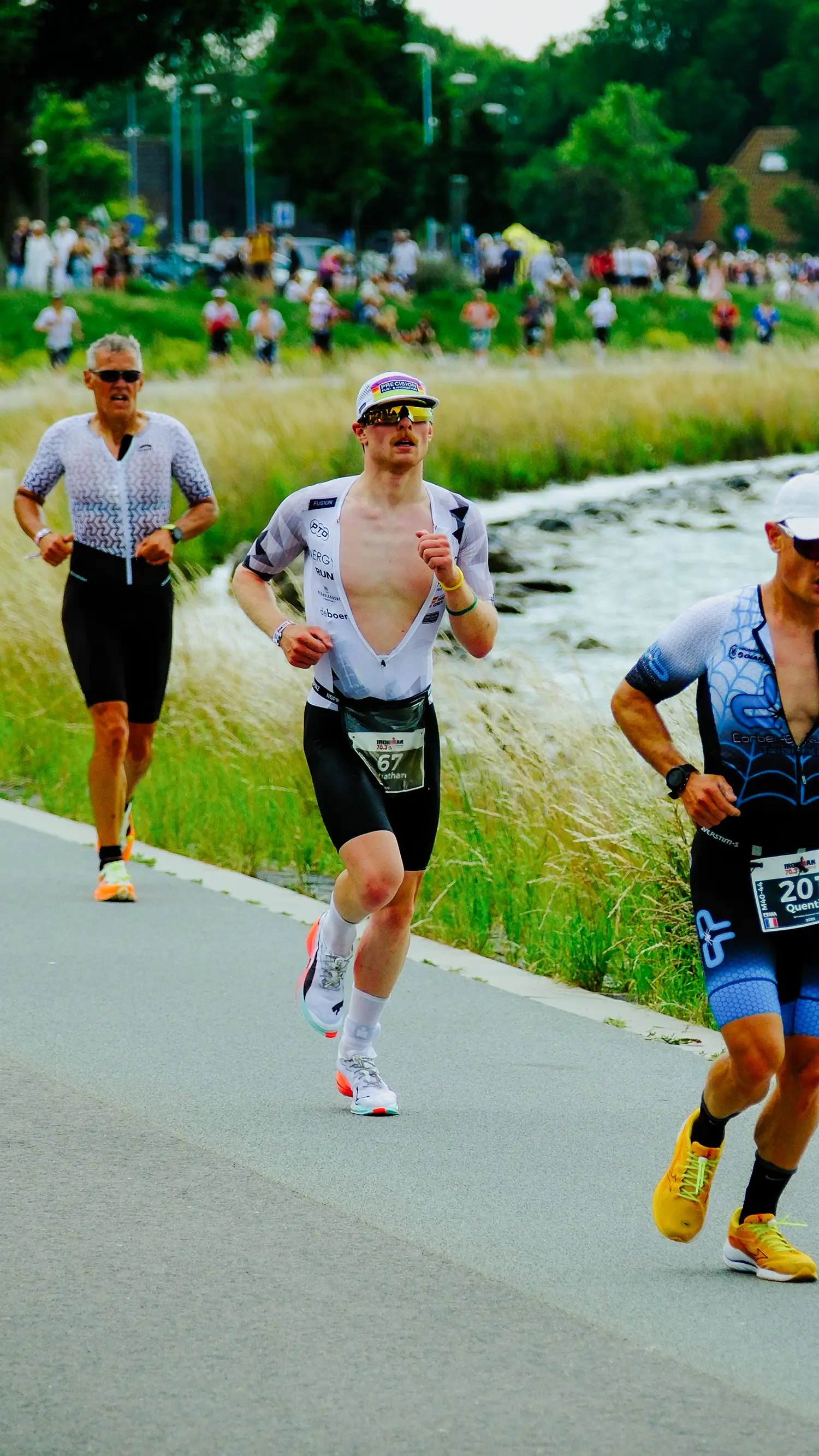 Jonathan Homberg auf der Laufstrecke