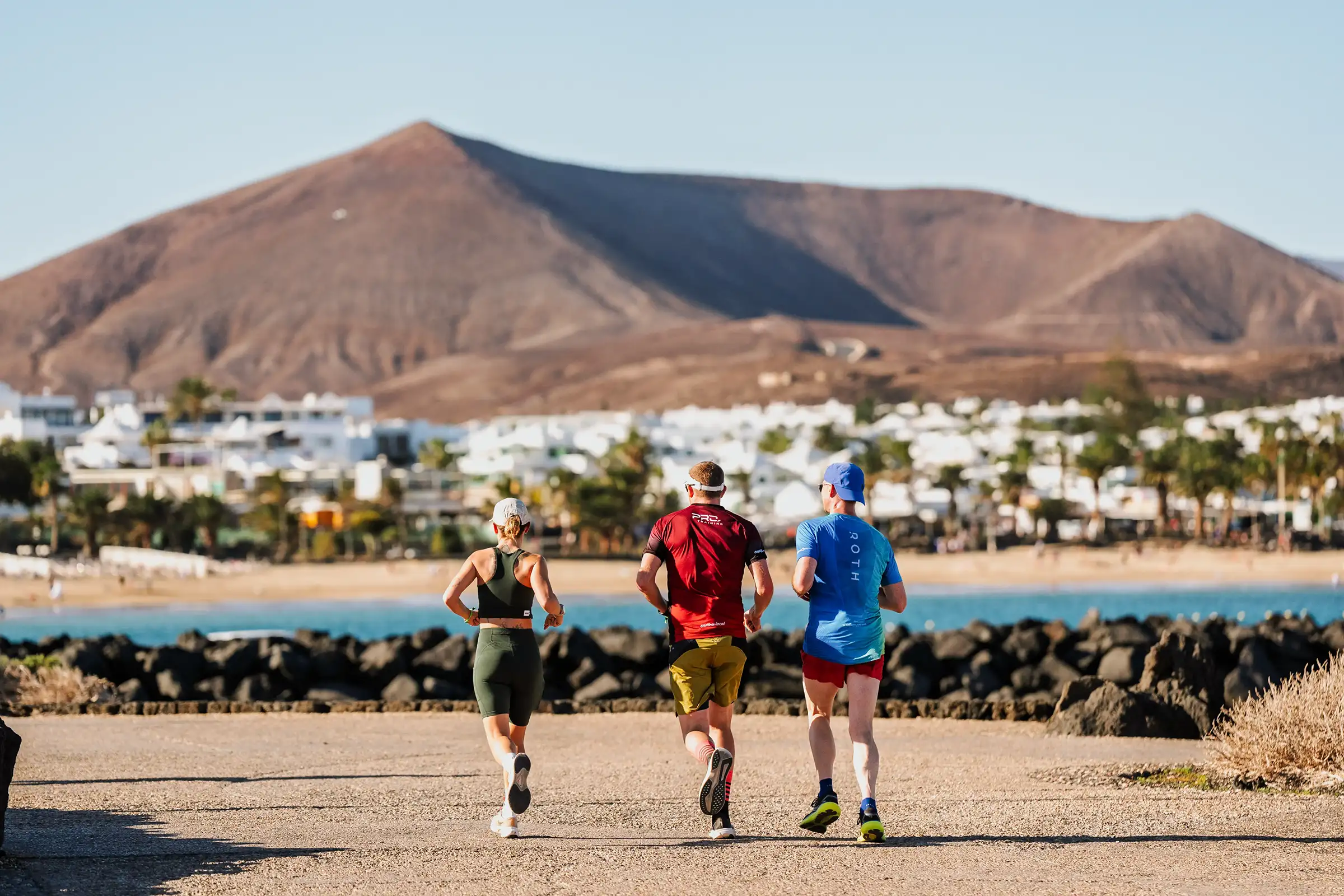 Laufstrecke beim Ironman Lanzarote