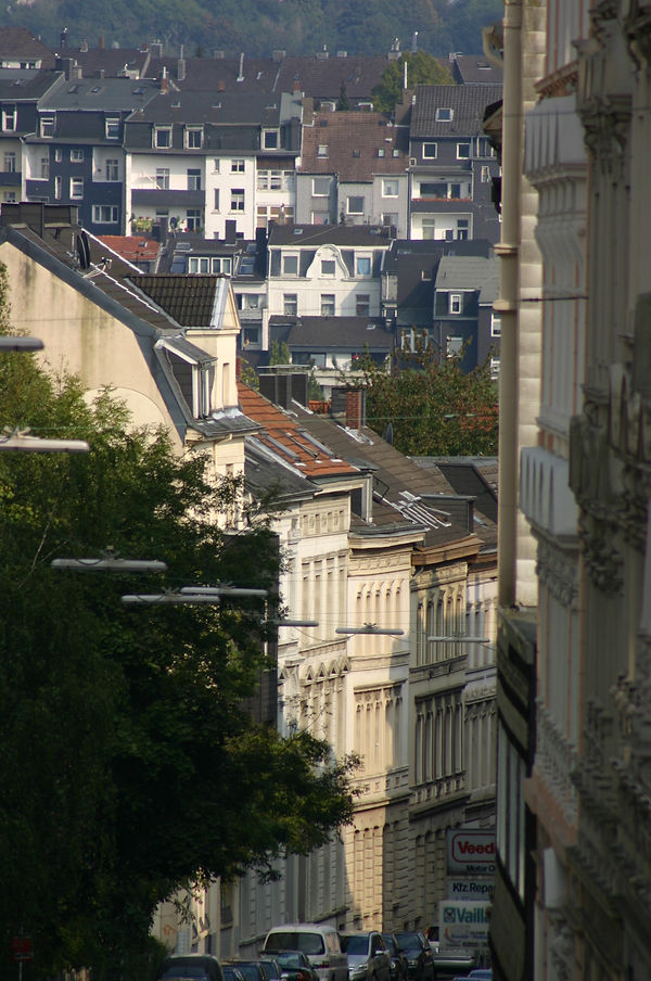 Wuppertal, Nordstadt, Gründerzeitarchitektur, Blick in die Wiesenstraße