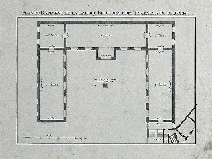 Grundriss Kurfürstliche Galerie Düsseldorf