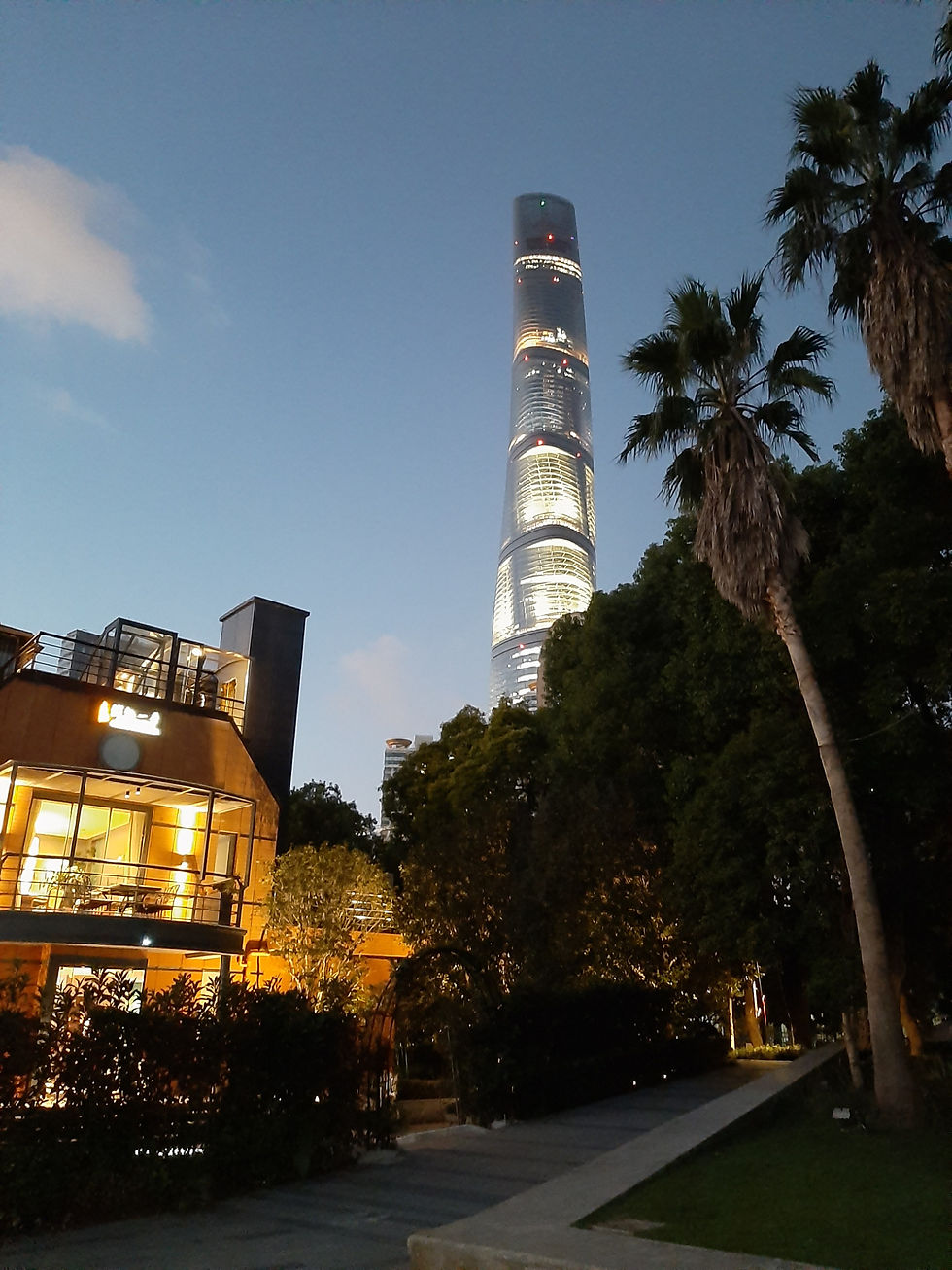 Shanghai Tower and Bund Lighthouse