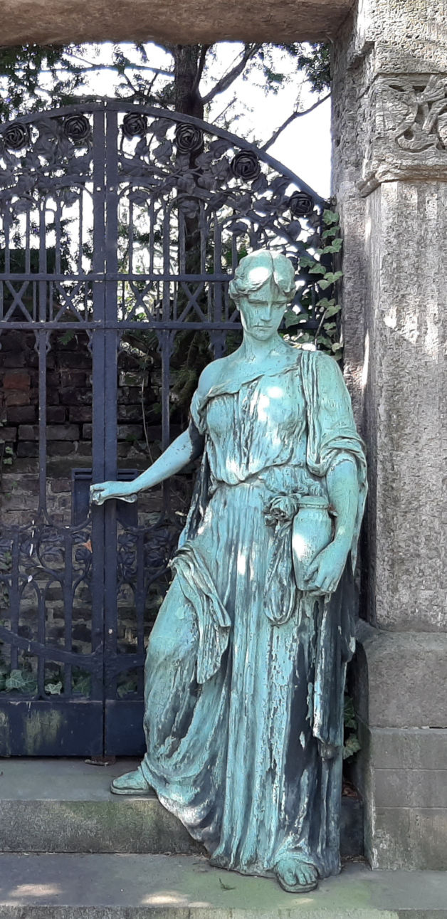 Unterbarmer Friedhof Old Tombstone, Altes Grabmal Wuppertal, Nordrhein Westfalen Northrhine Westphalia
