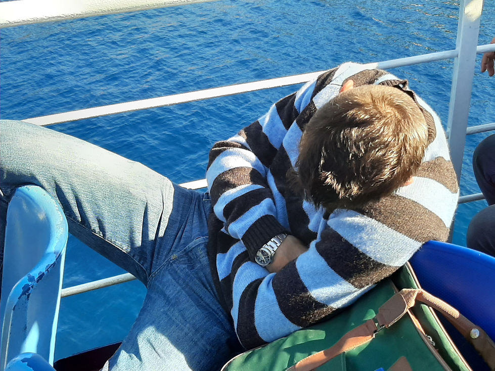 auf dem Schiff nach Dafni