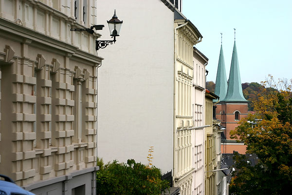 Wuppertal, Nordstadt, Gründerzeitarchitektur, Grünewalder Berg, Laurentiuskirche