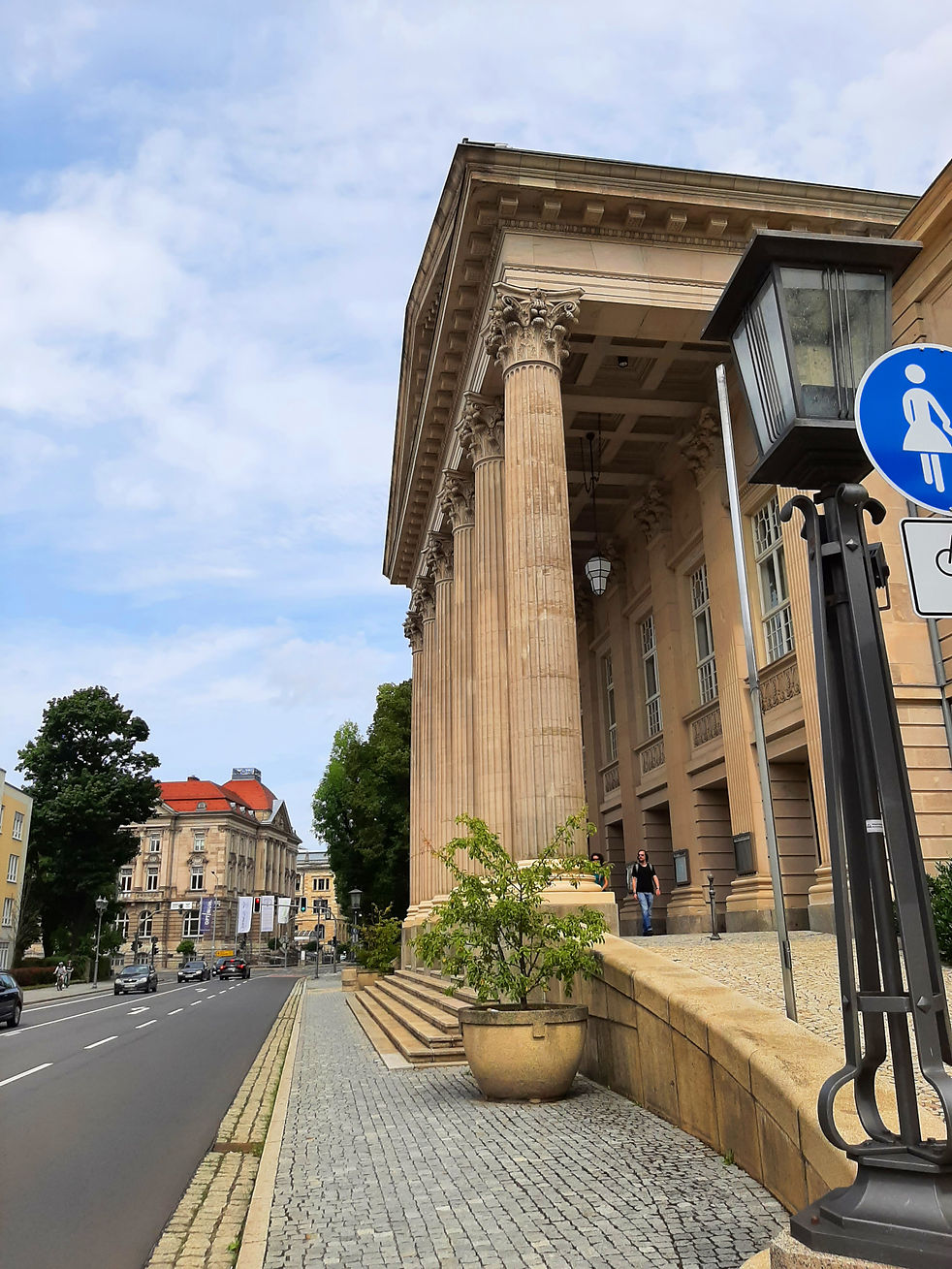 Meiningen, Thuringia, Thüringen, Bernhardstr., Neoclasscistic, Baroque Oldtown, Bernhardstr., Meininger Staatstheater, Theatre