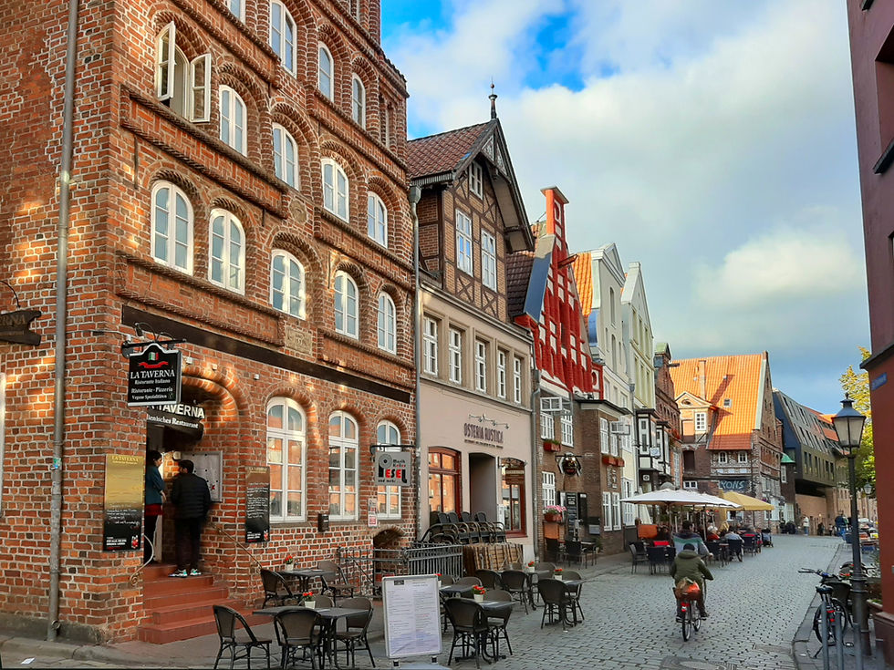 Backsteingotik, Häuser am Stintmarkt, Lüneburg