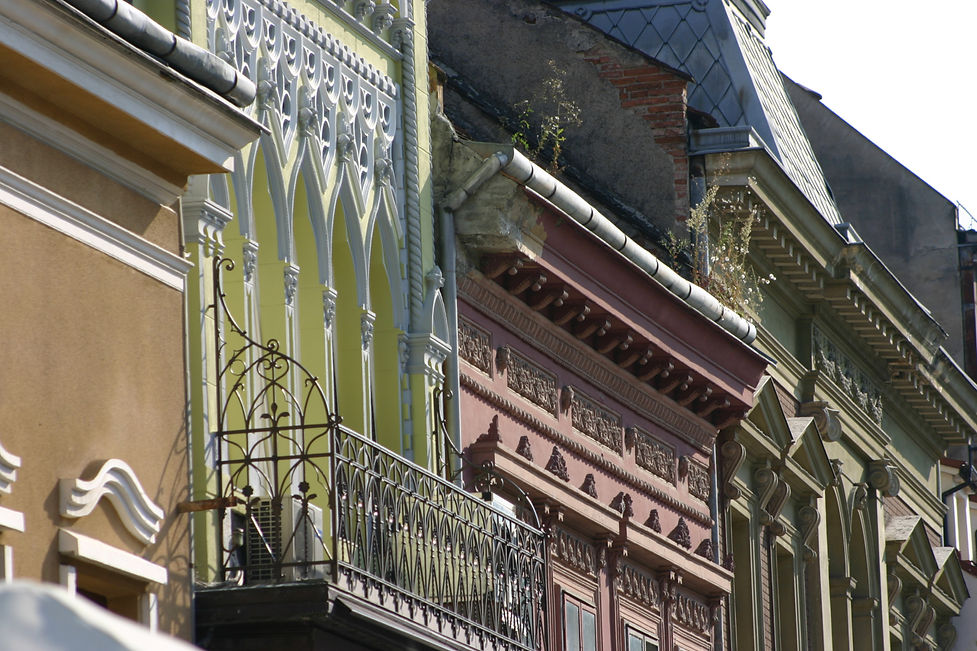 Fassaden in Brasov, Kronstadt