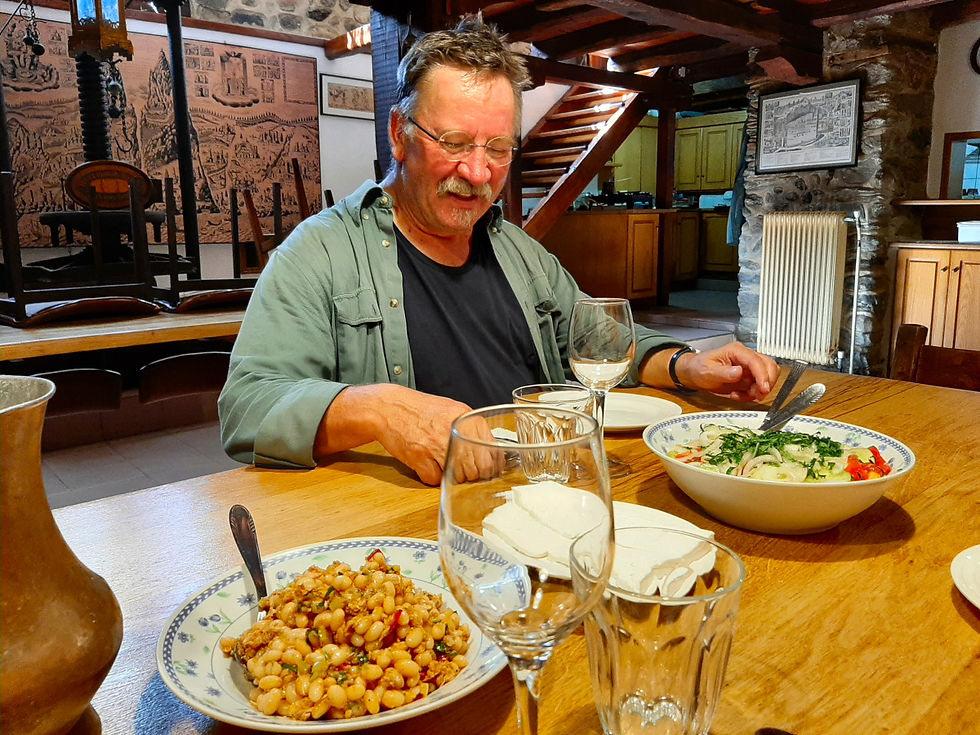 Skite Mylopotamos, rustikale Gemütlichkeit