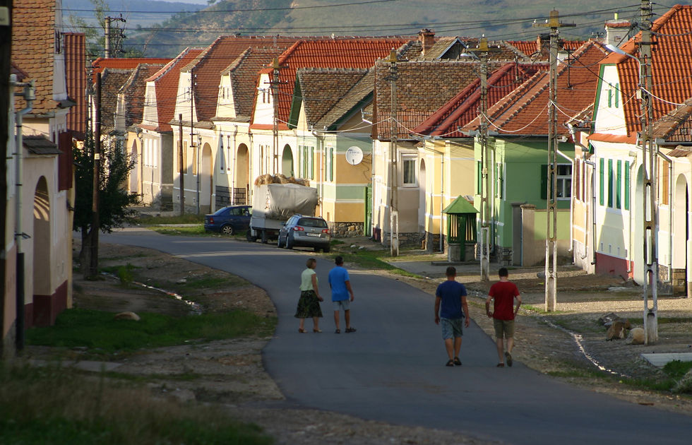 Dorfstraße, Rumänien, Transsilvanien, Romania, Village Transilvania