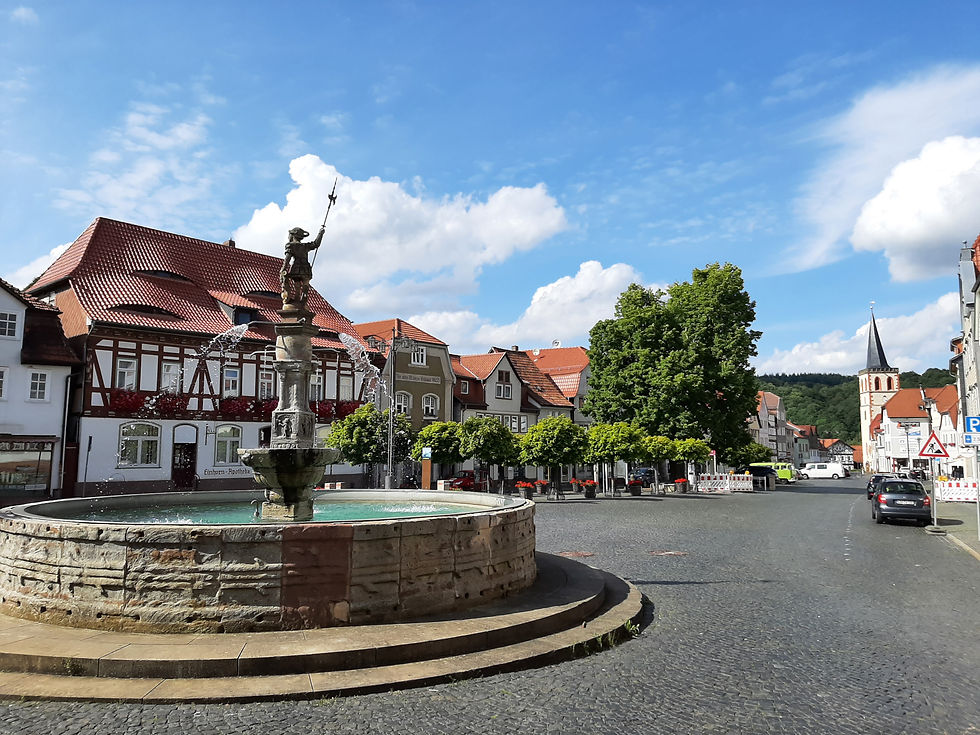 Vacha, Markt, Market Square, Thüringen, Thuringia, Vitusbrunnen, Thüringen