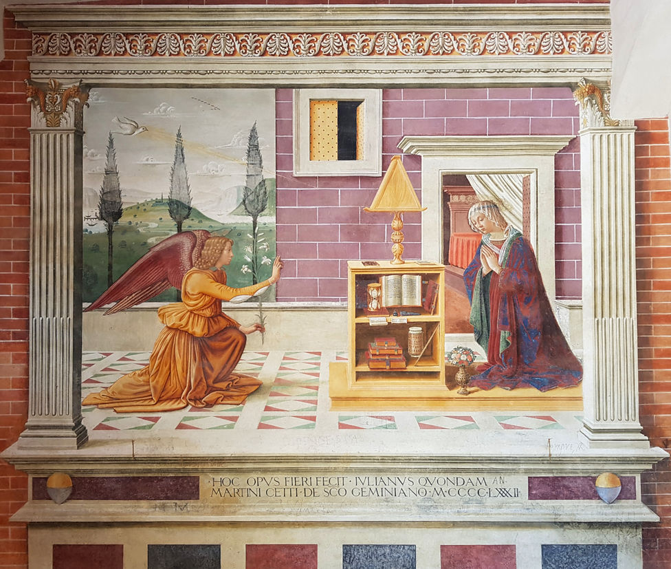 annunciazione ghirlandaio san gimignano