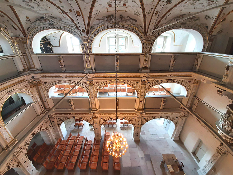 Schmalkalden, Thüringen, Thuringia, Residence Chappel, Schlosskirche, Schloss Castle Wilhelmsburg