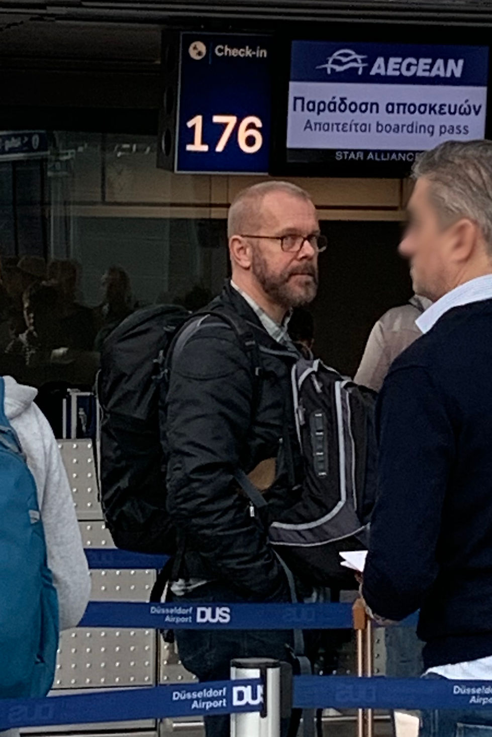 am Flughafen in Düsseldorf