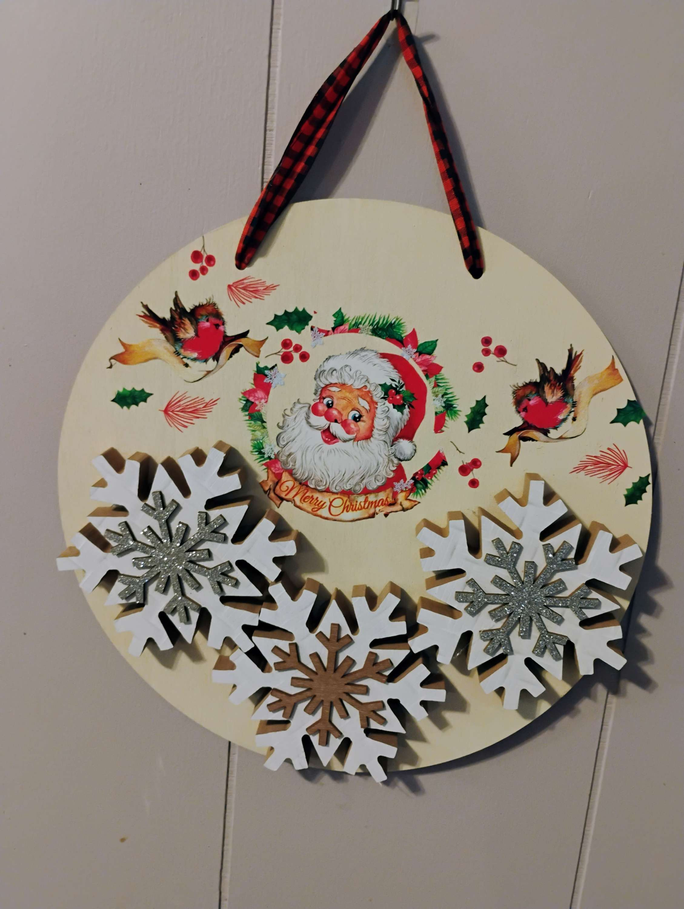 Snowflake Christmas Wreath 