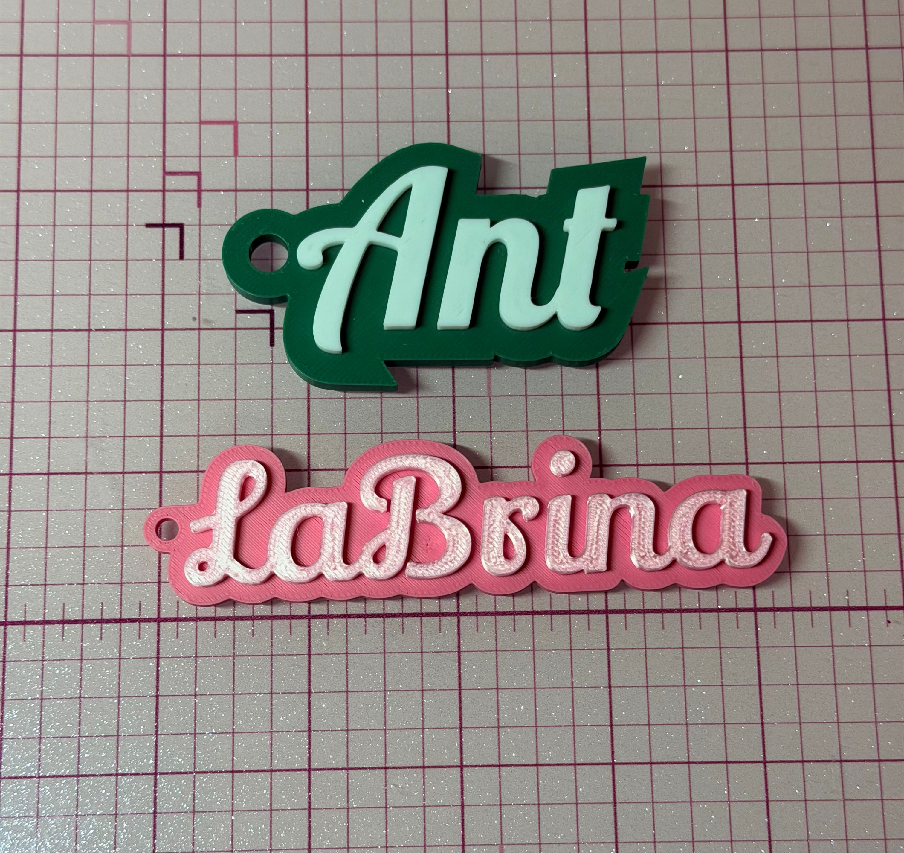 Personalized 3D Name Keychain