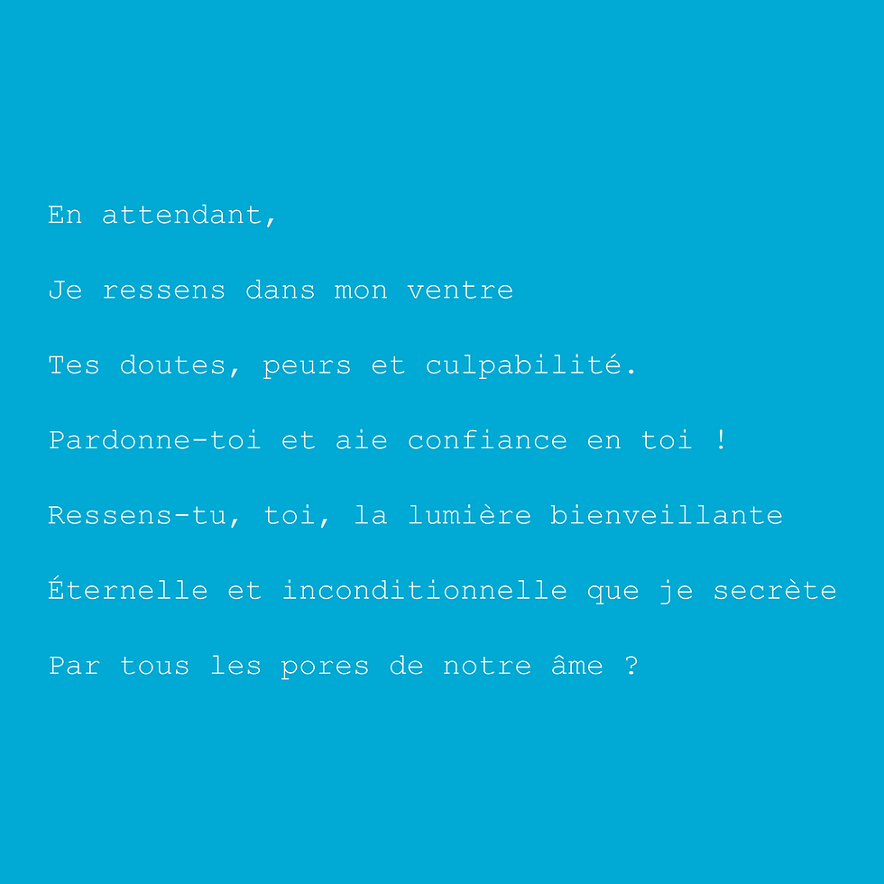 Poème - En attendant - 2