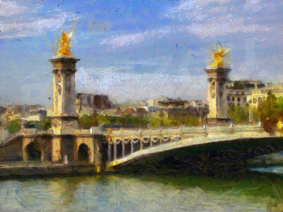 Jean-Louis Bouzou - Le pont Alexandre III...