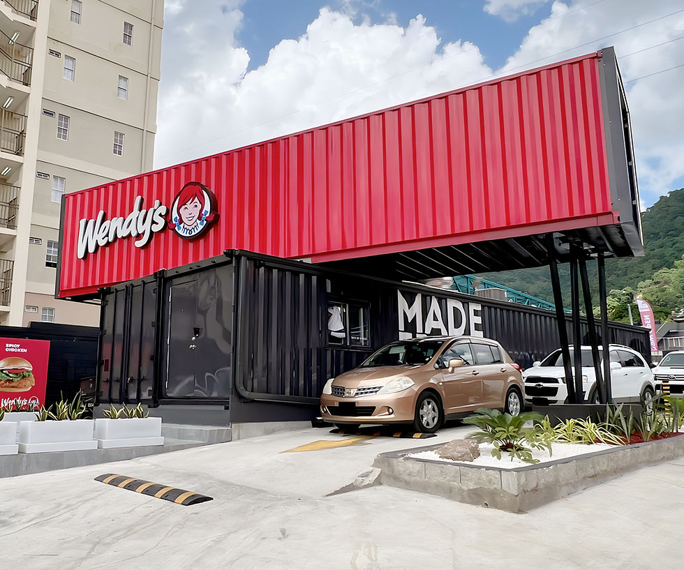 Wendy's | Diego Martin, Tobago and Trinidad | 5 Container Drive Thru Restaurant | United Food Truck | #unitedfoodtruck