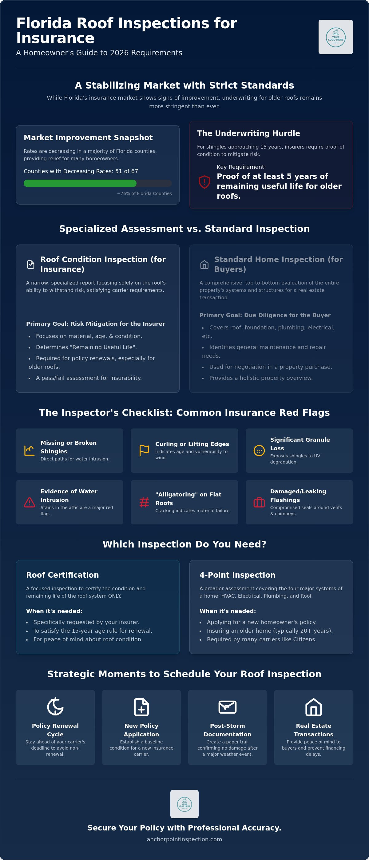 Roof condition inspection for insurance