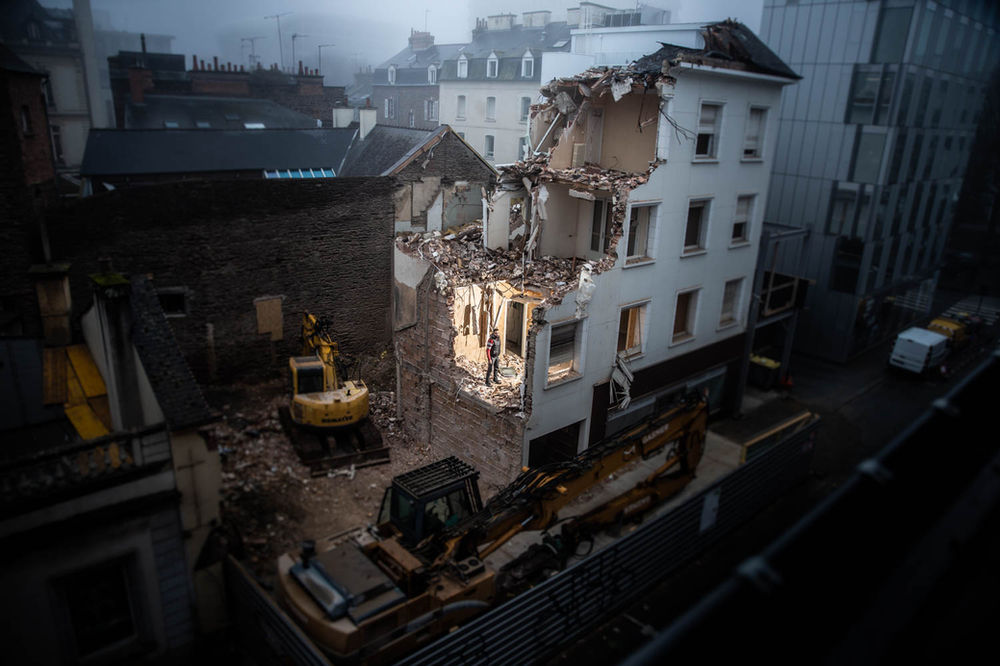 CHANTIER RENNES IMMOBILIER - CHANTIER DÉMOLITION - PHOTO CHANTIER