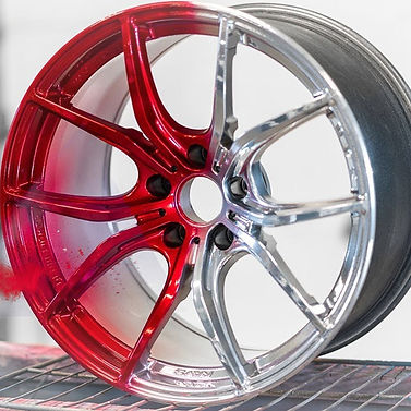 Tesla Model Wheel and Caliper refurb and powder coating