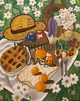 Straw hat crews picnic original canvas