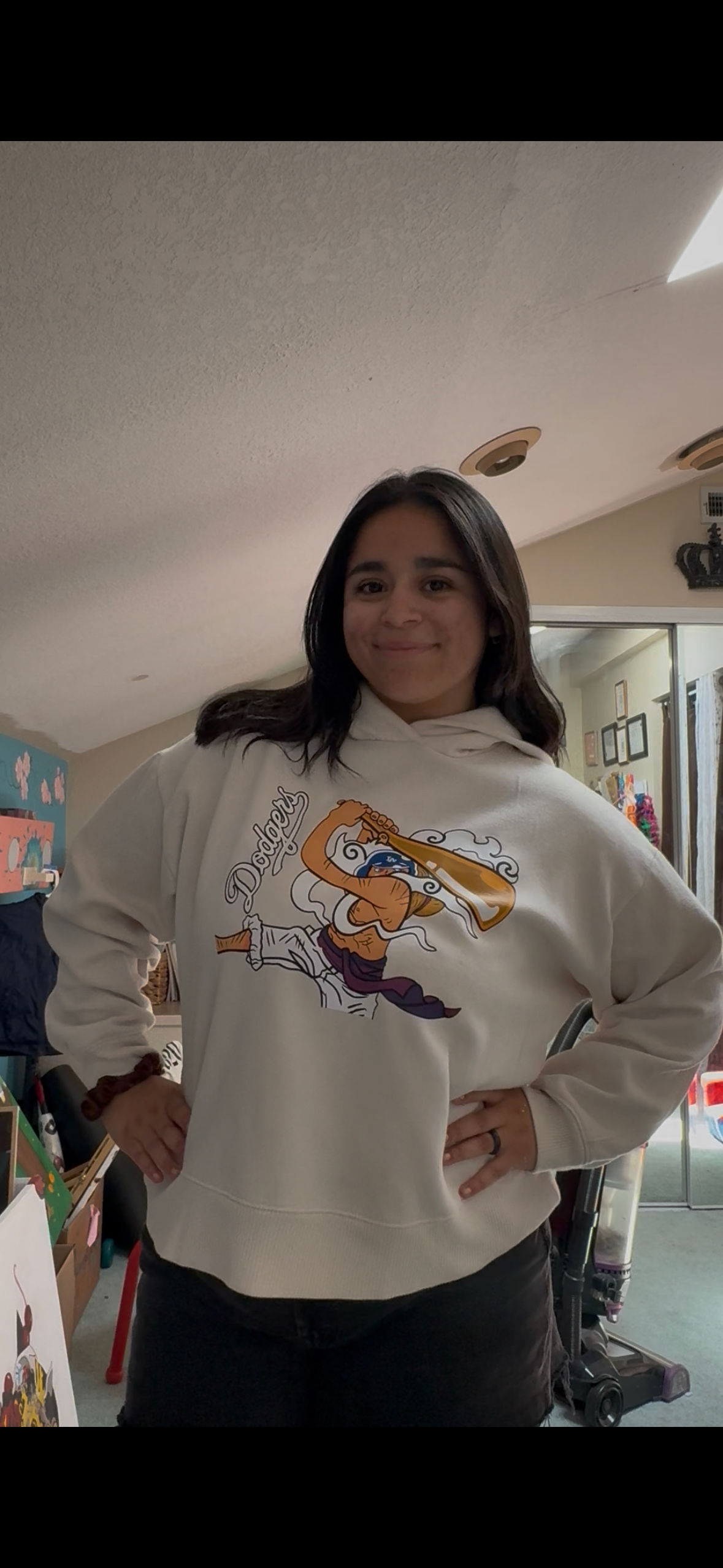 Luffy One piece x La Dodgers sweatshirt