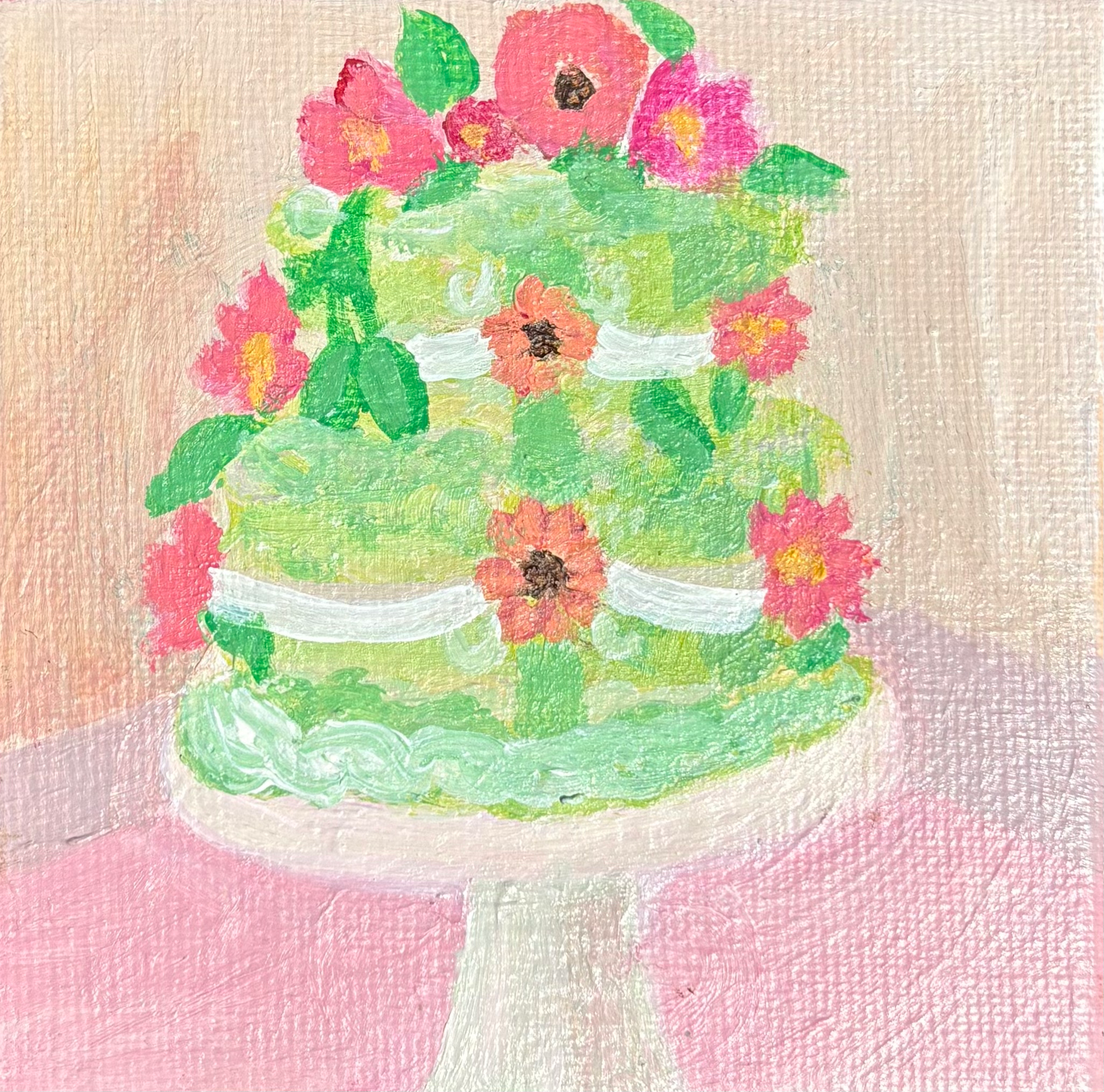 Green mini cake