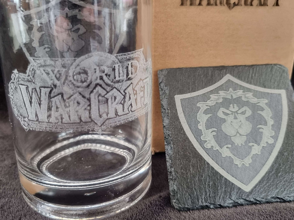 Thumbnail: Warcraft Alliance decanter box set can be personalised