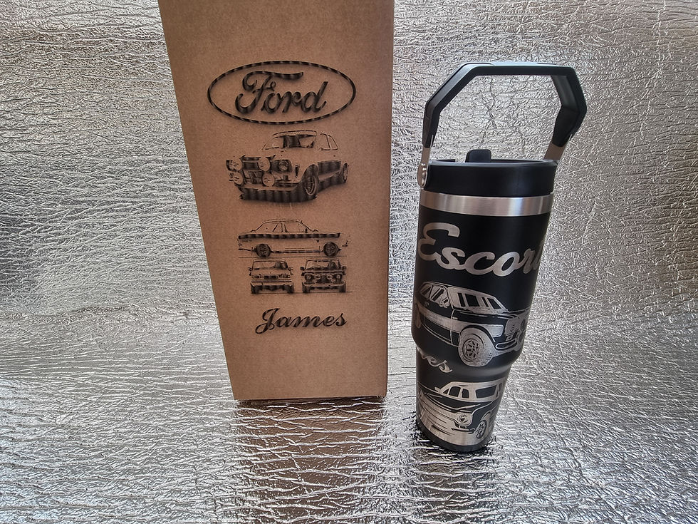 Thumbnail: Your favourite car thermal 30oz stainless steel gift box set personalised