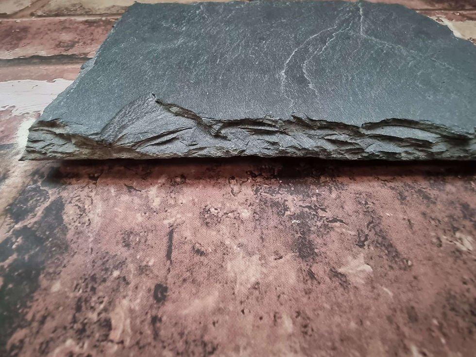 Thumbnail: Slate House Sign 17cm x 12cm floating hidden fixings Laser Engraved