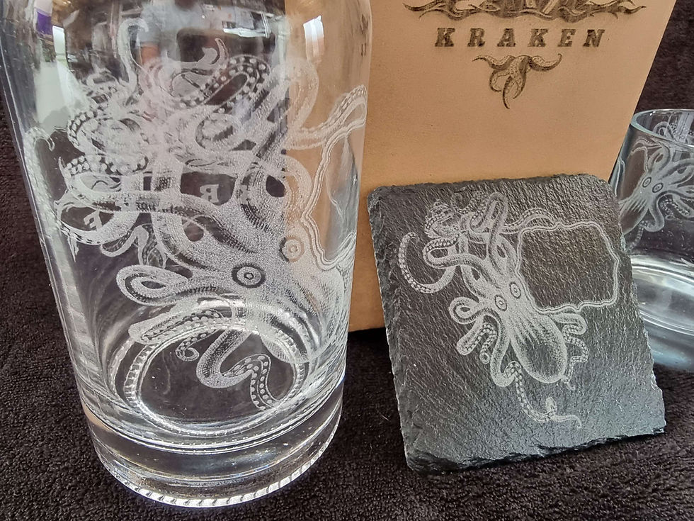 Thumbnail: Kraken decanter your name logo text box sets can be personalised