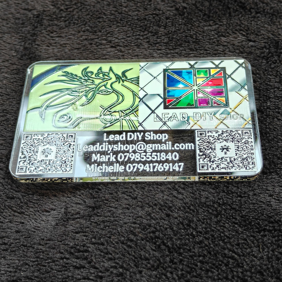 Thumbnail: Premium UV Printed 3mm Acrylic Business Cards Personalised