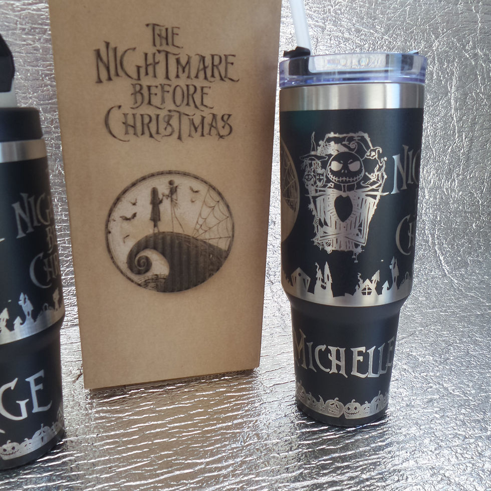 Thumbnail: Nightmare before christmas thermal stainless gift box set personalised