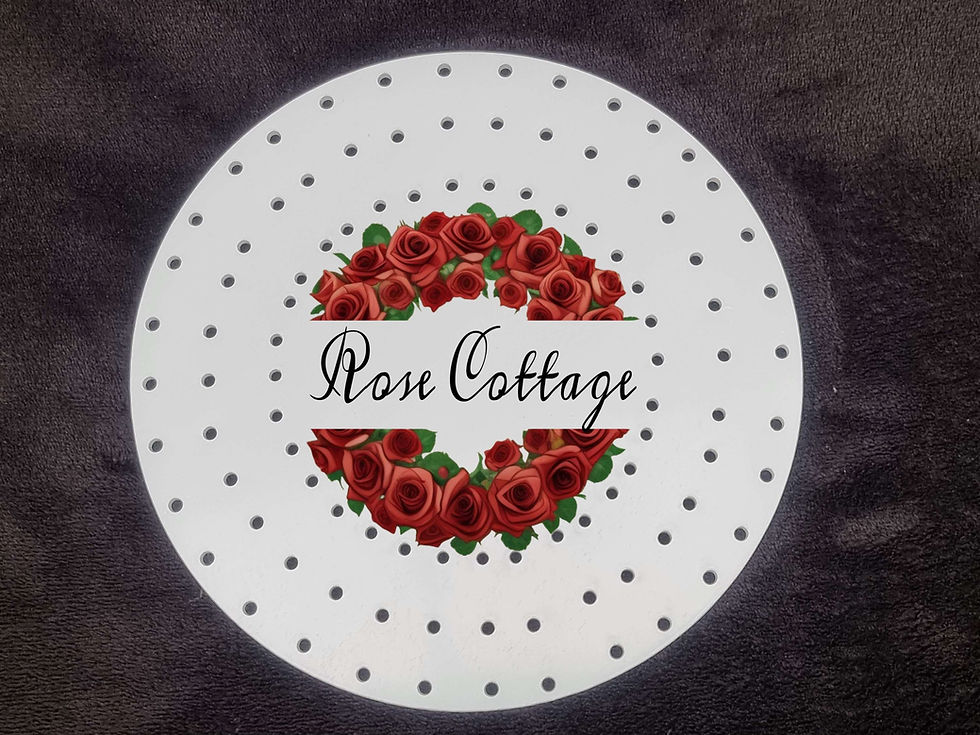 Thumbnail: Crafting photo Wreath Template Circular edge holes