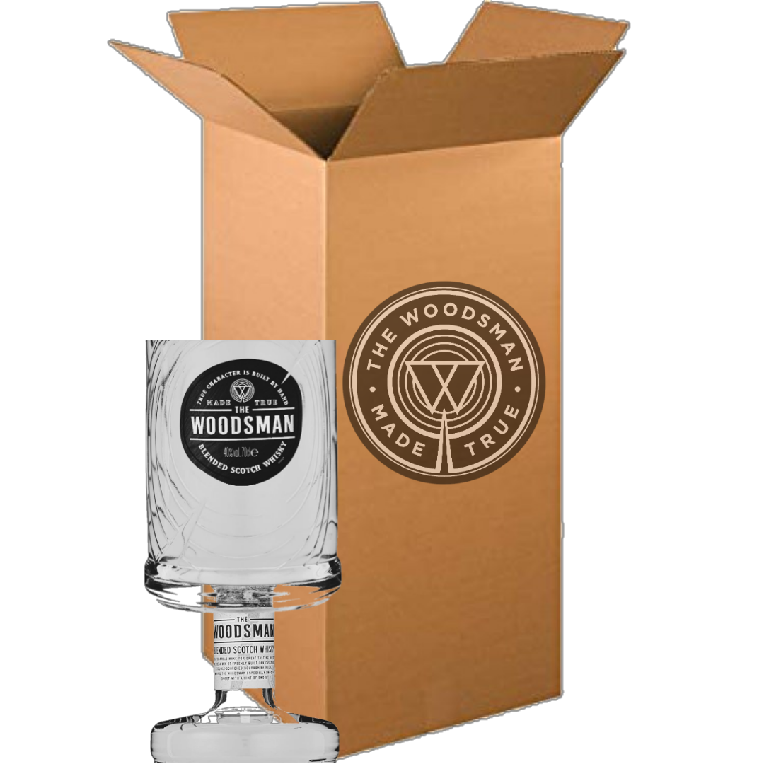 Woodsman Glass Box Set Upcycled Glass