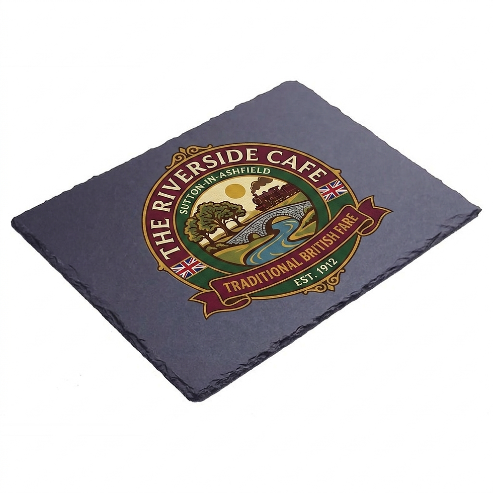 Thumbnail: Custom UV Printed Natural Slate Placemats | 30cm x 20cm