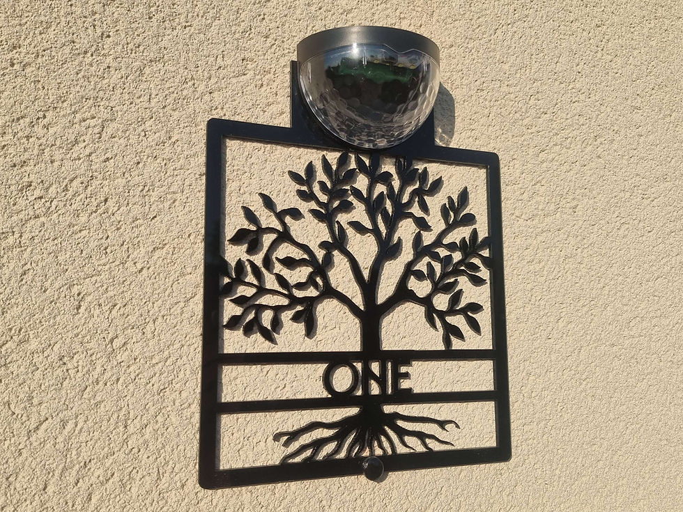 Thumbnail: Tree of life house sign Solar Light Wall Plaque