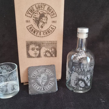 Thumbnail: The Lost Boys decanter glass box sets can be personalised