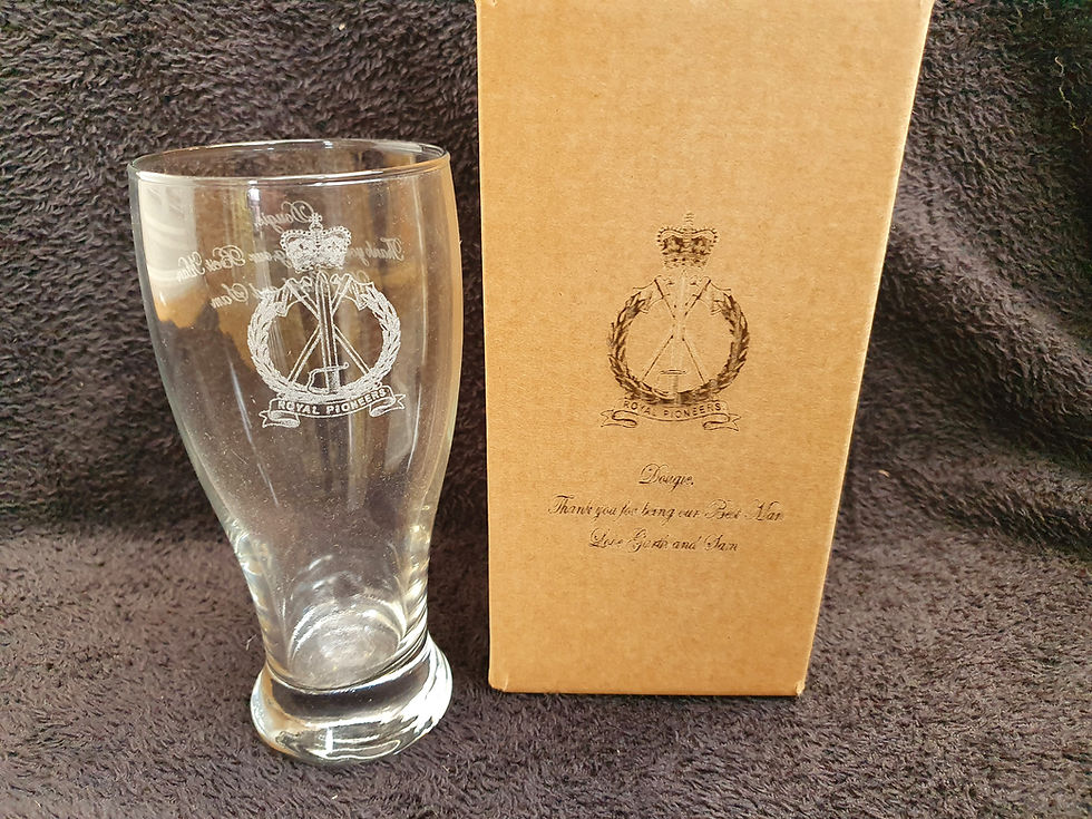 Thumbnail: Glasses box sets personalised laser etched message, pictures or logos