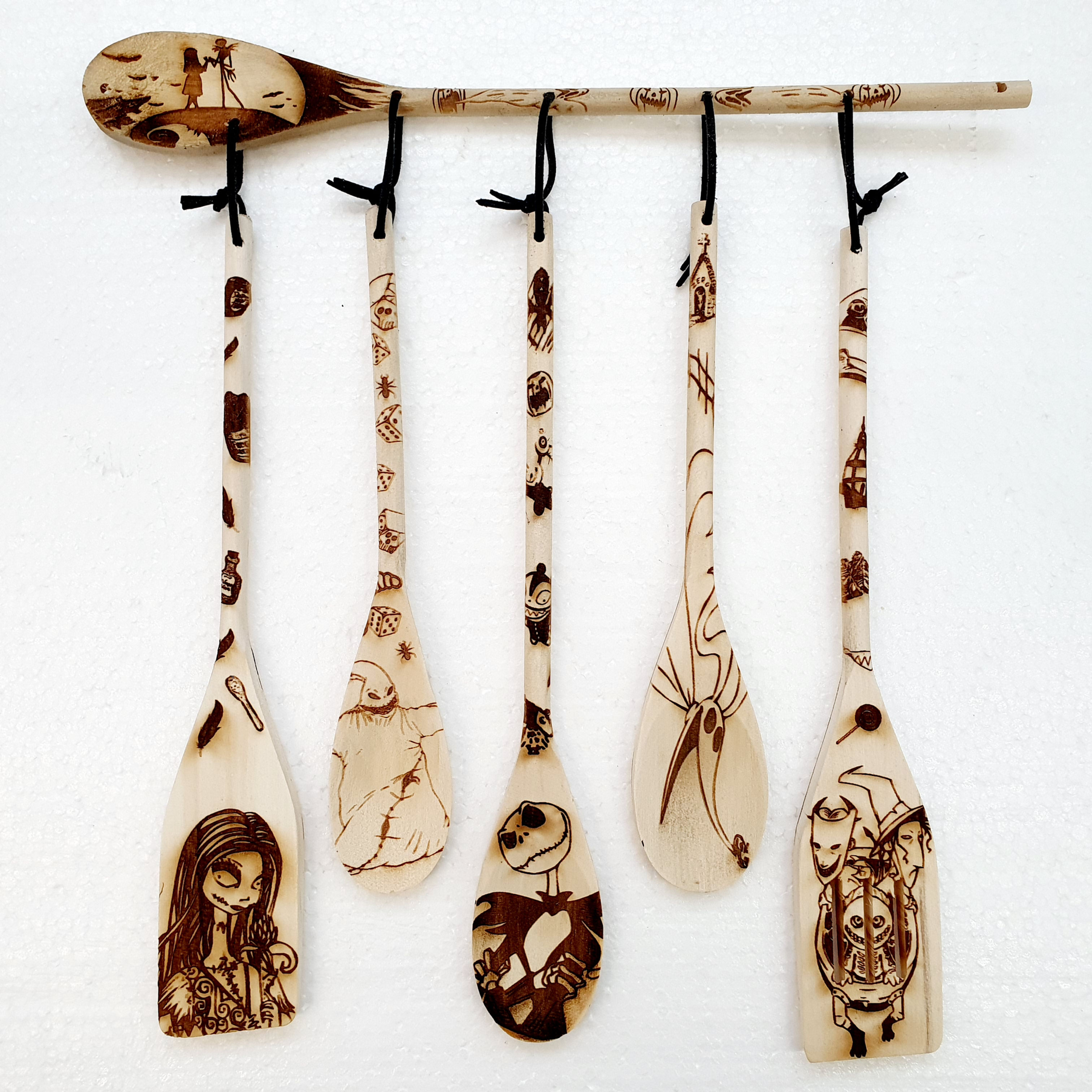 The Nightmare Before Christmas Wooden Spoon Set 5 piece