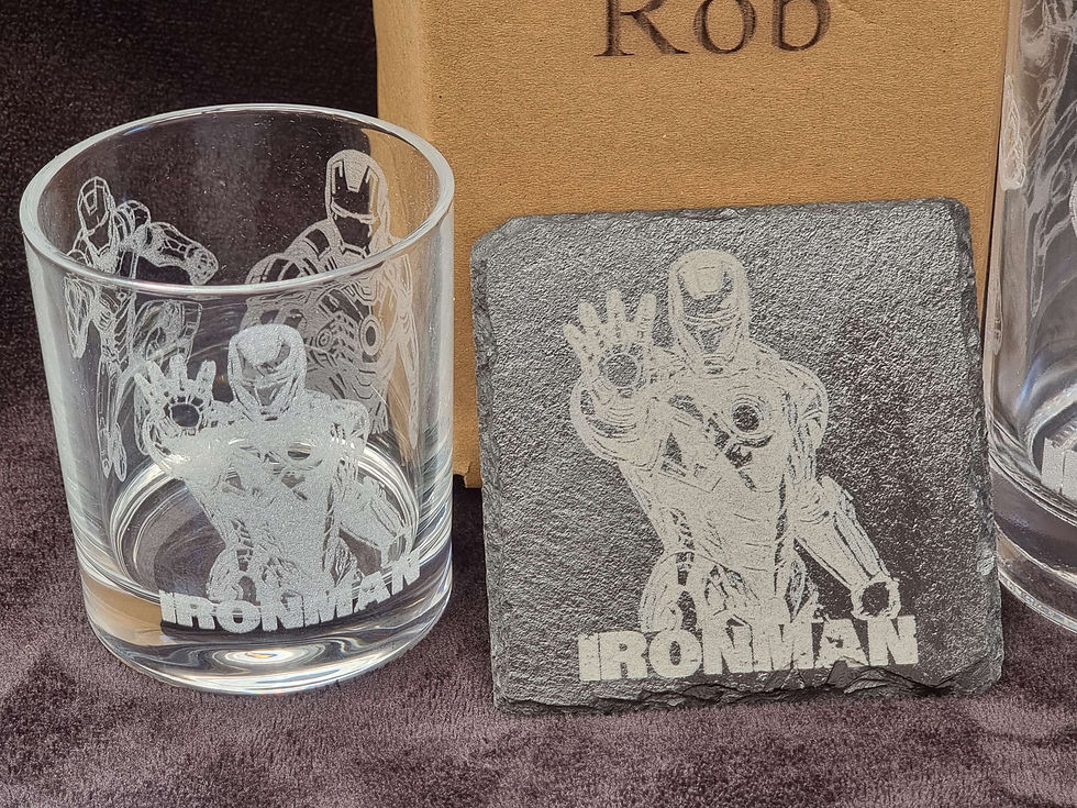 Thumbnail: Iron Man decanter box set can be  personalised