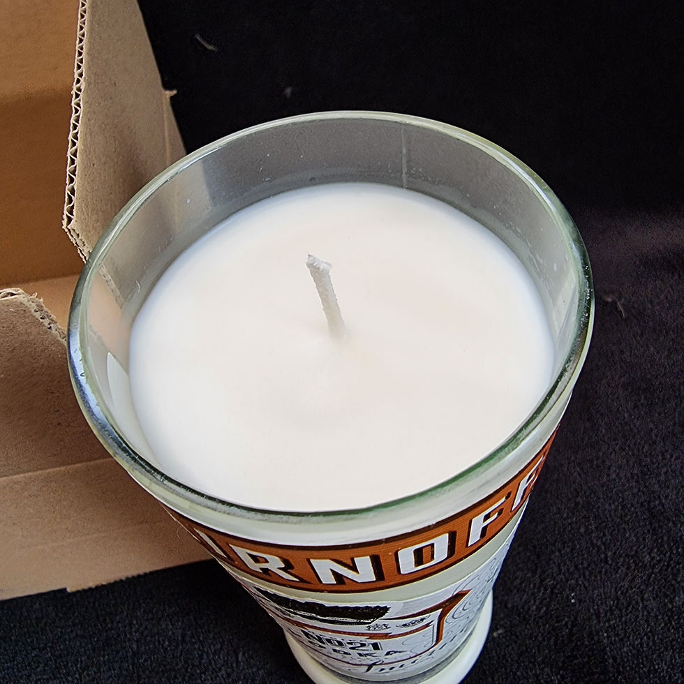 Thumbnail: Candle smirnoff candle vanilla scented gift box set personalised