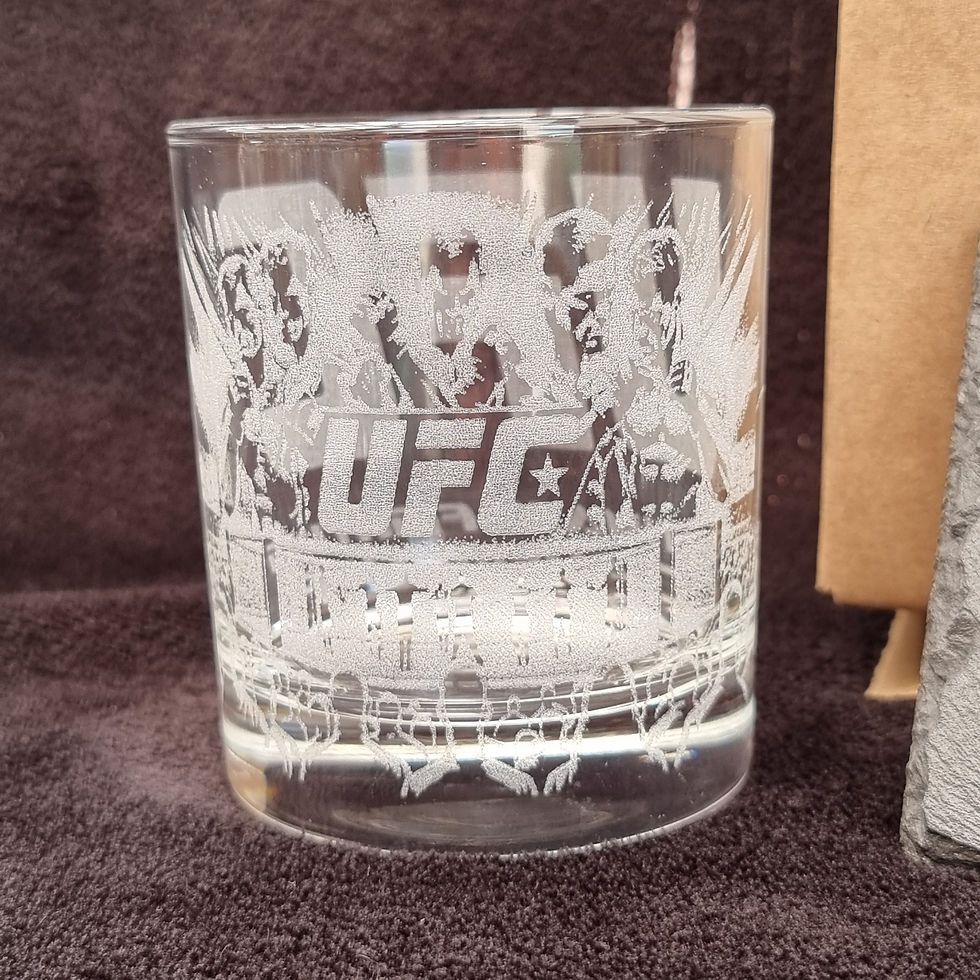 Thumbnail: UFC decanter glass box sets can be personalised